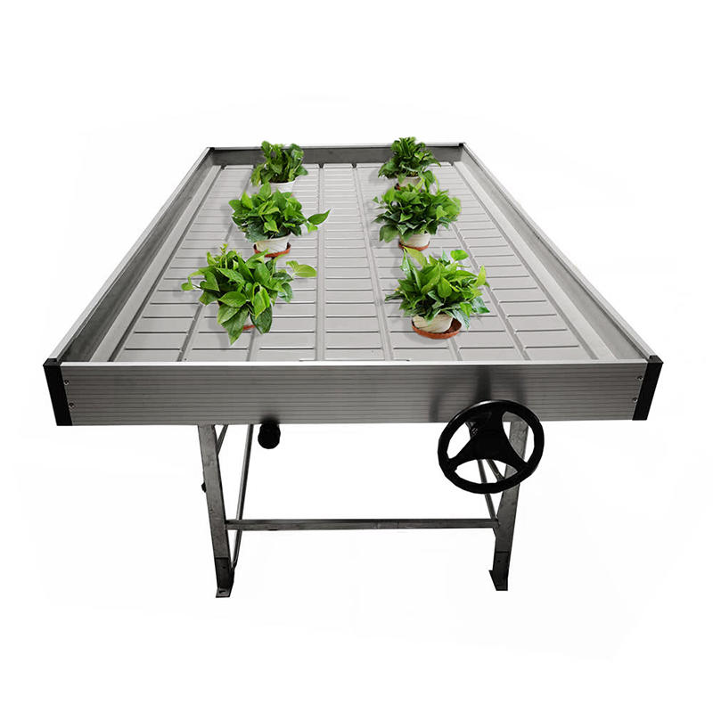 5x10ft Ebb and flow Grow Table Garden Hydroponic Rolling Bench for greenhouse