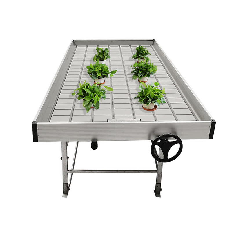 Greenhouse Ebb And Flow Table Growing Rolling Bench for Hydroponics