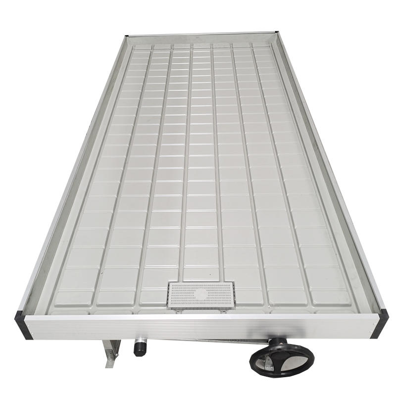 Hydroponics System Greenhouse Ebb and Flow Adjustable Rolling Tables Flood Tray for Sale
