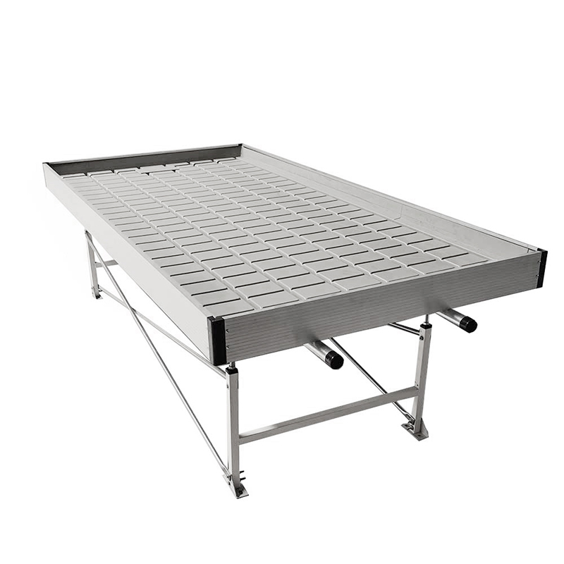 5x10 Greenhouse Rolling Bench ABS Tray Ebb and Flow Planting Table