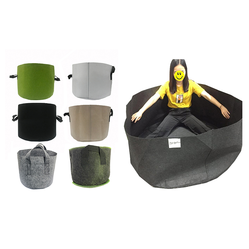 1-1000 Gallon 3 5 7 10 15 20 25 30 60 65 75 300 gal Non Woven Planter Grow Bags Aeration Fabric Pots Felt Plant Grow Bags