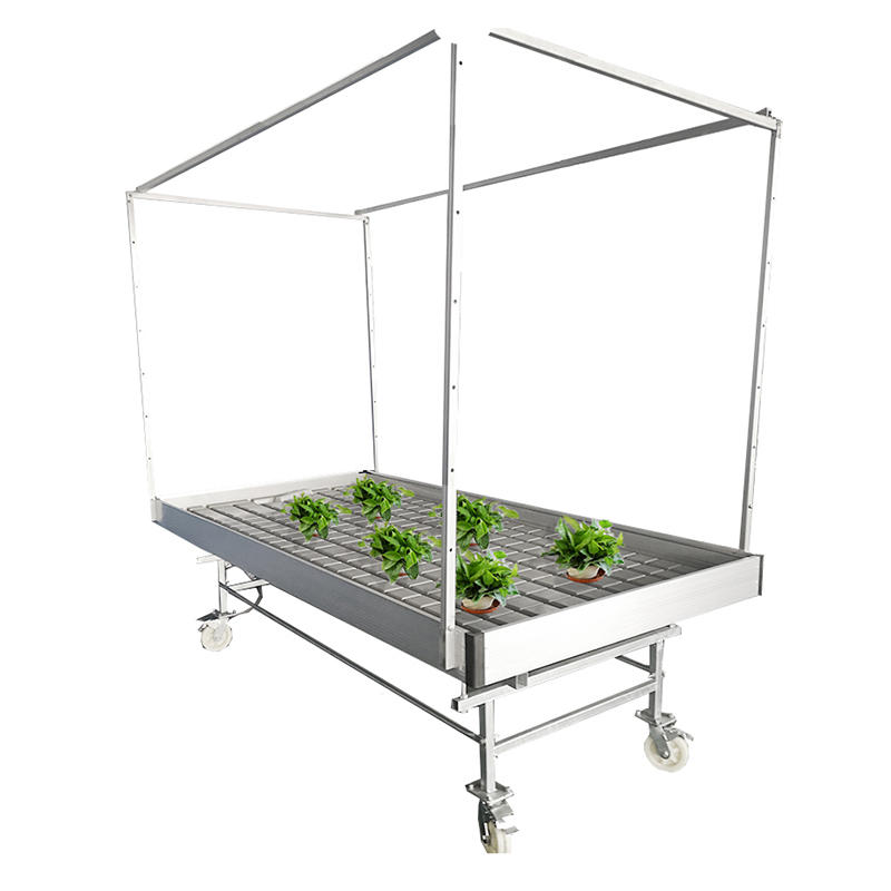 Wholesale Greenhouse Hydroponic Seedling Rolling Table Grow Table Rolling Benches for Commercial Plants Nursery