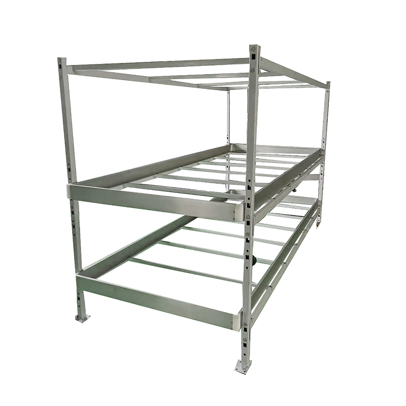 Commercial rolling bench hydroponic grow table or ebb and flow table