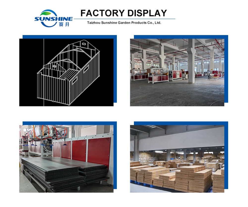 Factory Customized Low Cost Plastic Garden SHED