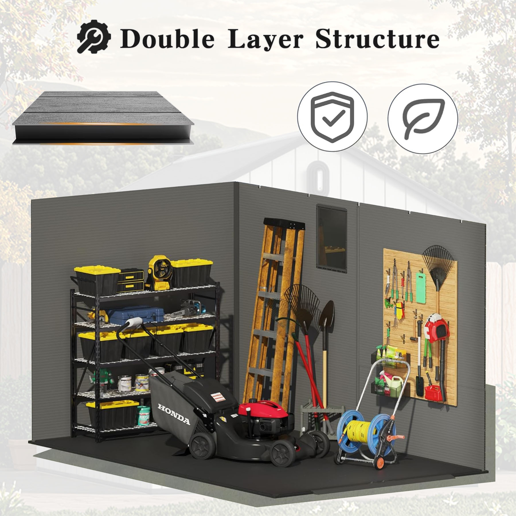 6x4 Plastic Storage Shed