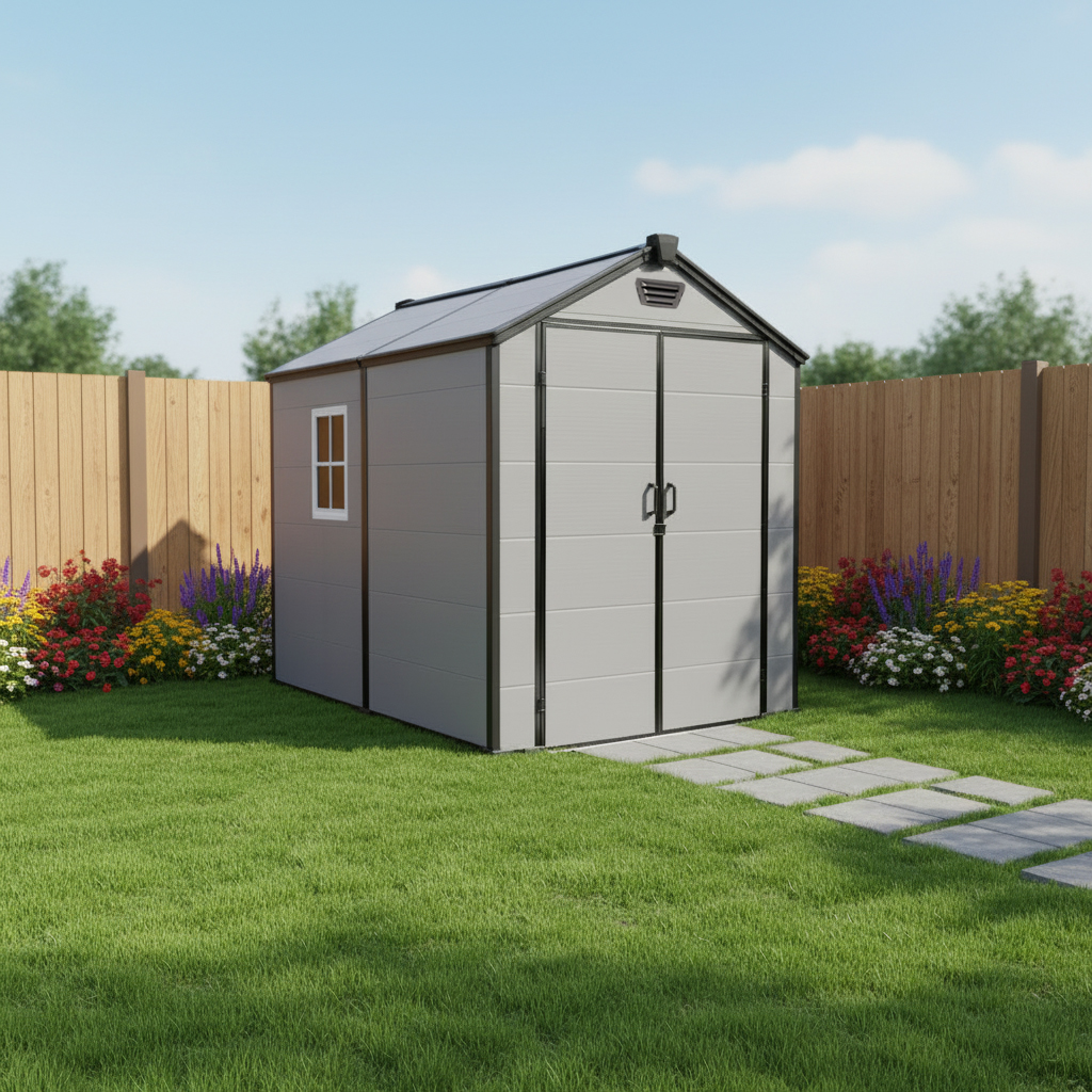 Plastic Garden Shed with Floor