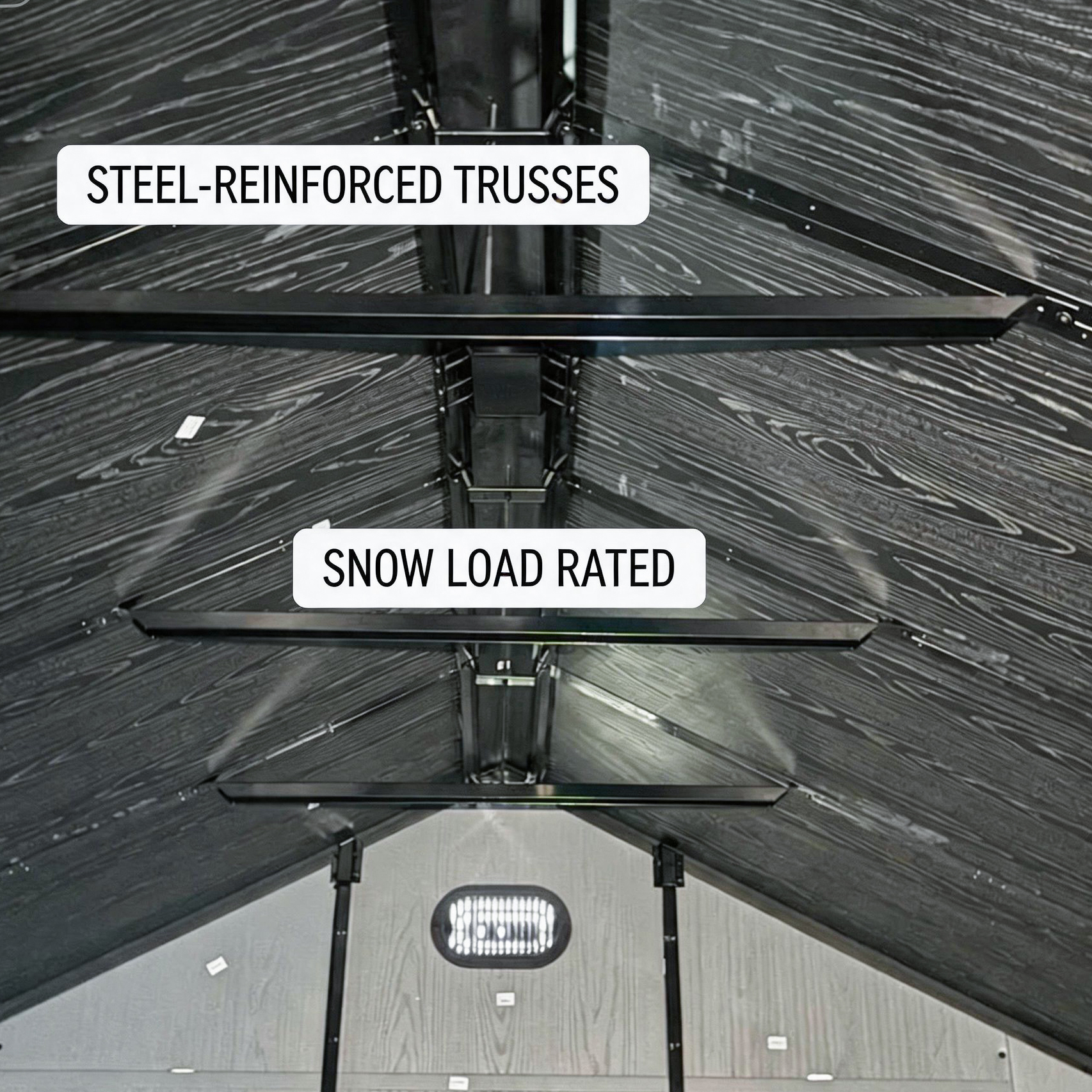 outdoor large plastic shed