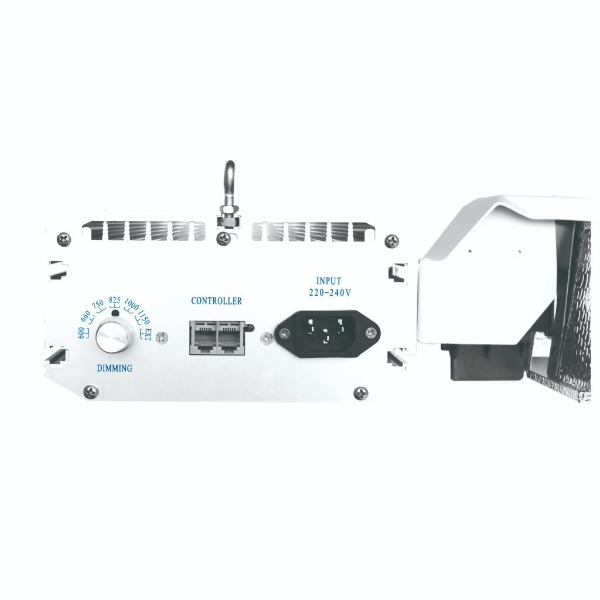 Digital ballast panel of a Sodium Grow Light fixture used in greenhouse HPS lighting setups.