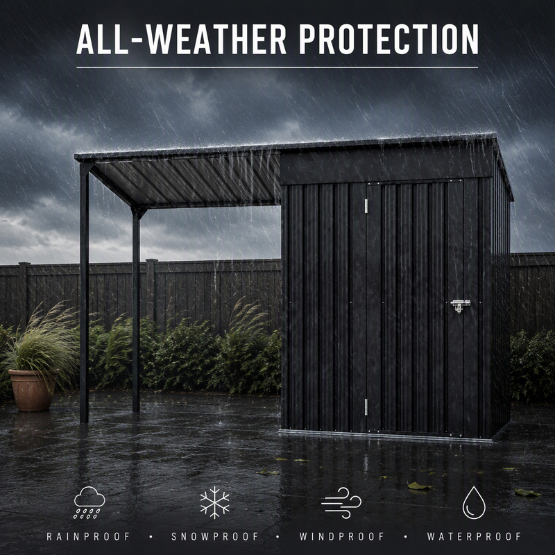 2-in-1 Durable Garden Tool Shed